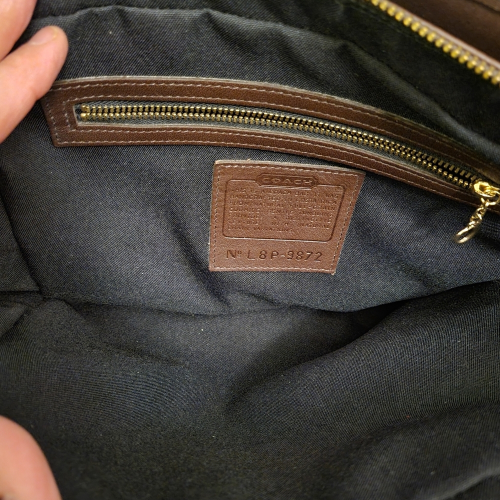 Coach Leather Zippered Tote - Picture 7 of 11